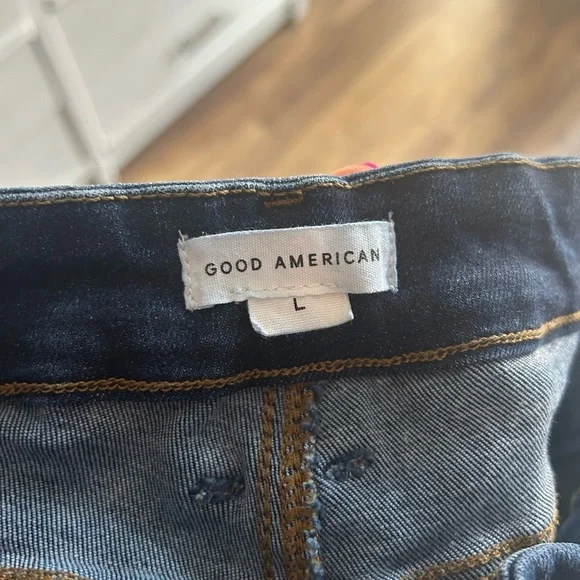 Good American POWER STRETCH PULL-ON SKINNY JEANS L - Picture 4 of 13